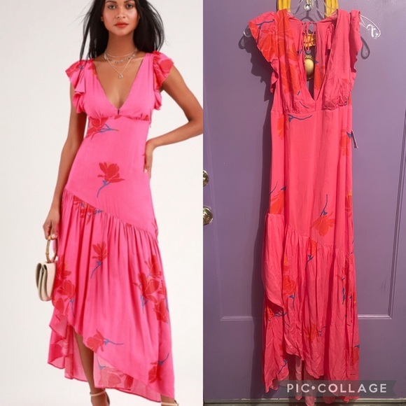 Nwts Free people sz12  she’s a waterfall dress - Picture 1 of 4